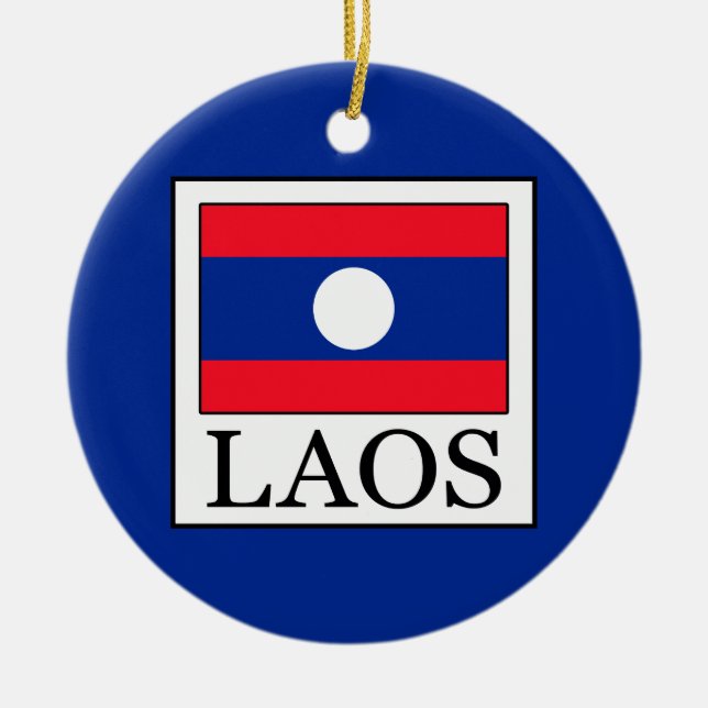Ornamento De Cerâmica Laos (Frente)