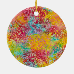 Ornamento De Cerâmica Laranja