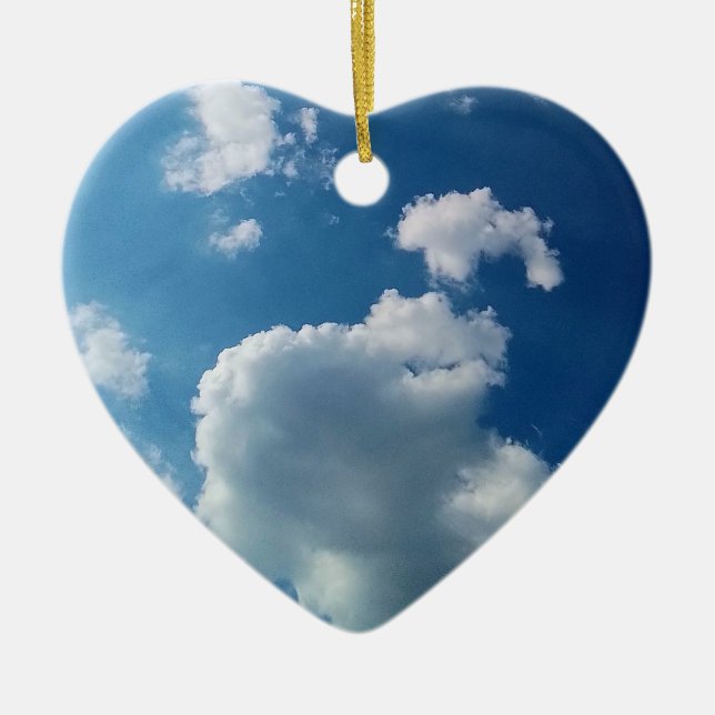 Ornamento De Cerâmica Large cloud (Frente)