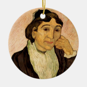 Ornamento De Cerâmica L'Arlesienne (Madame Ginoux) por Vincent van Gogh