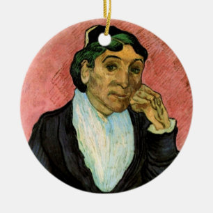 Ornamento De Cerâmica L'Arlesienne (Madame Ginoux) por Vincent van Gogh