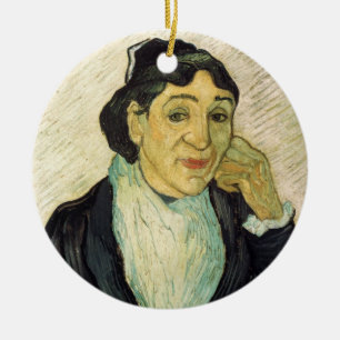 Ornamento De Cerâmica L'Arlesienne (Madame Ginoux) por Vincent van Gogh