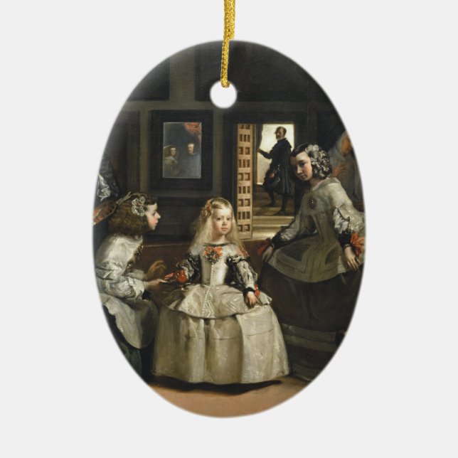 Ornamento De Cerâmica Las Meninas Diego Velázquez Fine Art (Frente)
