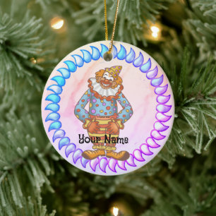 Ornamento De Cerâmica Laugh Clown