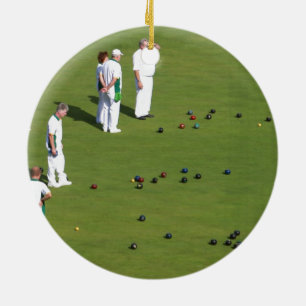 Ornamento De Cerâmica Lawn Bowls Inglaterra