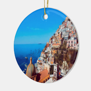 Ornamento De Cerâmica ldp POSITANO - Costa Amalfi - Panorama