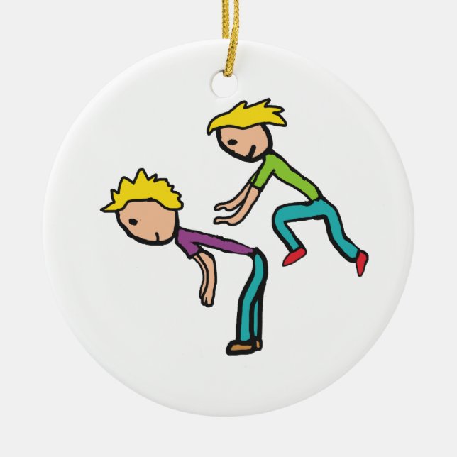 Ornamento De Cerâmica Leapfrog (Frente)