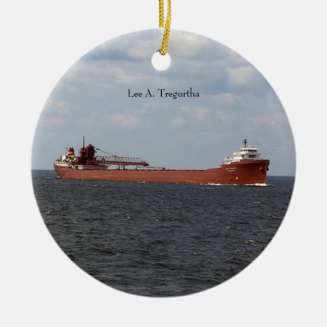 Ornamento De Cerâmica Lee A. Tregurtha Ornament (Frente)