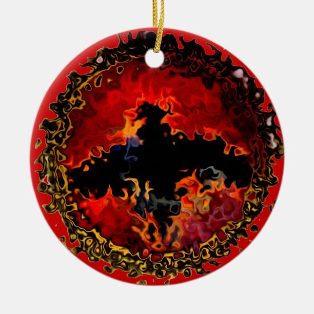 Ornamento De Cerâmica Legal Black Bat Modern (Frente)