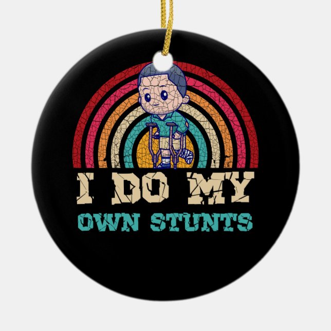 Ornamento De Cerâmica Legal Design Da Perna Para Homens As Mulheres Queb (Frente)