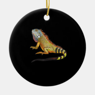 Ornamento De Cerâmica Legal Iguana Tropical Lizard, Pet Gift