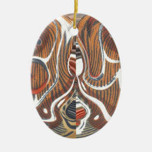 Ornamento De Cerâmica Legal Retro Vintage Aztec Hakuna Matata Cores