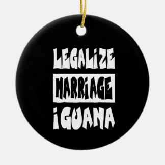 Ornamento De Cerâmica Legalizar casamento Iguana