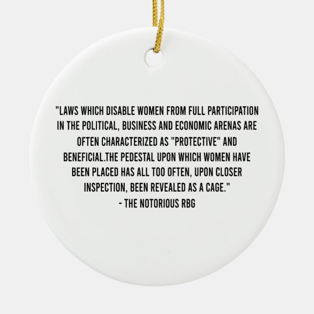 Ornamento De Cerâmica Leis que impediram a participação de cheios (Frente)