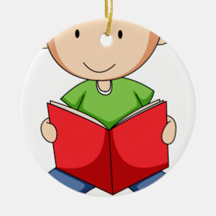 Ornamento De Cerâmica Leitura