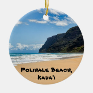 Ornamento De Cerâmica Lembrança de Polihale Kaua'i