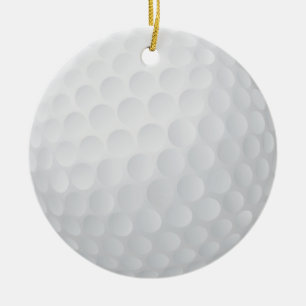 Ornamento De Cerâmica lembrança do Natal da bola de golfe