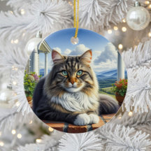 Lembrança Encantadora de Gato Doméstico de Pelo Mé