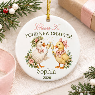 Ornamento De Cerâmica lembrança personalizada de novo capítulo de divórc