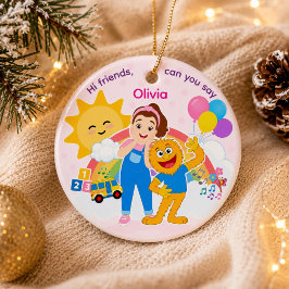 Ornamento De Cerâmica Lembrança Personalizada para Festa de Aniversário 