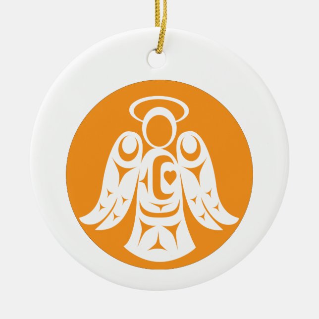 Ornamento De Cerâmica Lembrando as nossas crianças (Frente)