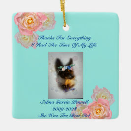 Ornamento De Cerâmica Lembre-se Memorial