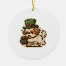 Leprechaun Desajeitado de Shih Tzu no Dia de São P
