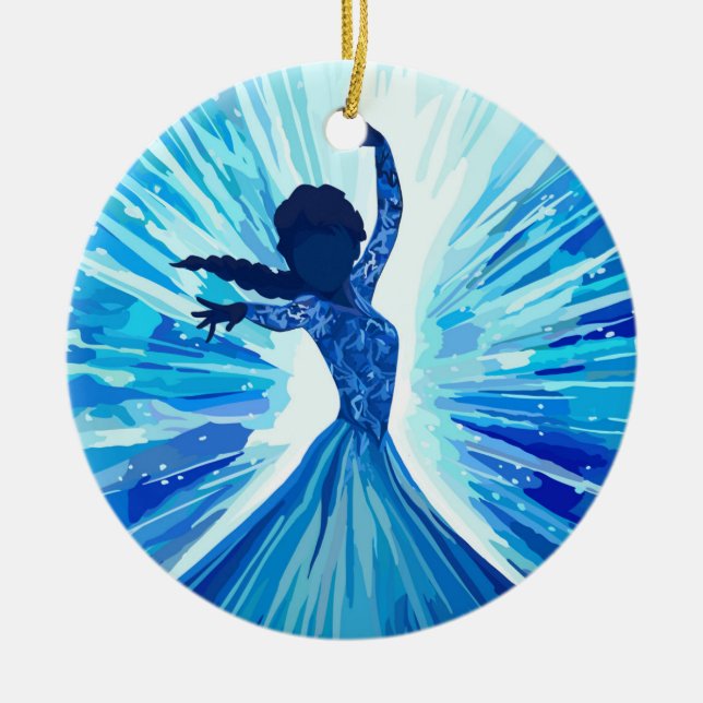 Ornamento De Cerâmica Let It Go (Frente)