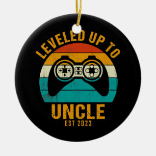 Ornamento De Cerâmica Levado Ao Tio 2023 Engraçado Em Breve Ser Tio