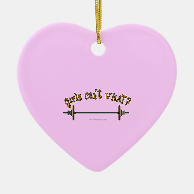 Ornamento De Cerâmica Levantamento de peso - Barbell (Frente)