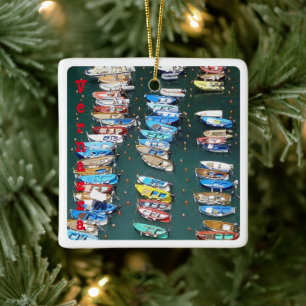 Ornamento De Cerâmica LGR016 VERNAZZA, Harbour, Cinque Terre,