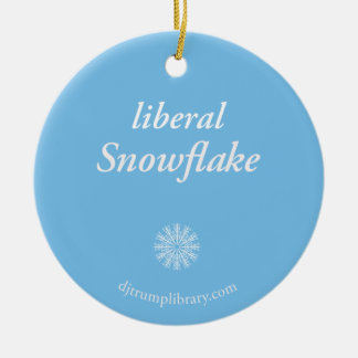 Ornamento De Cerâmica "Liberal Snowflake"