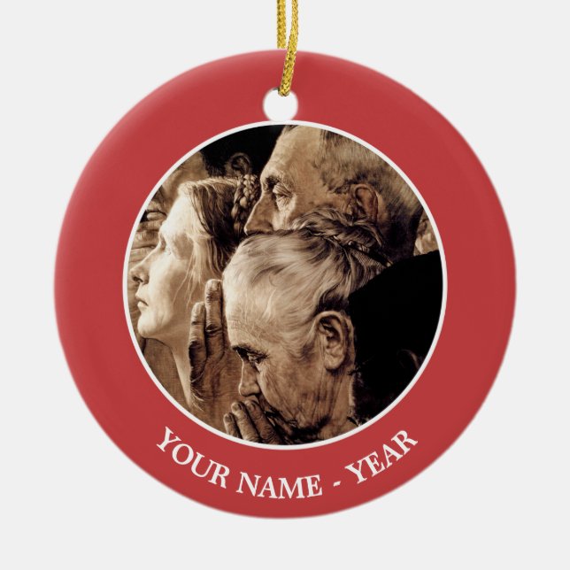 Ornamento De Cerâmica Liberdade de Culto (Frente)