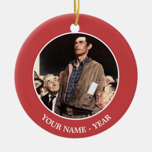 Ornamento De Cerâmica Liberdade De Expressão (Frente)