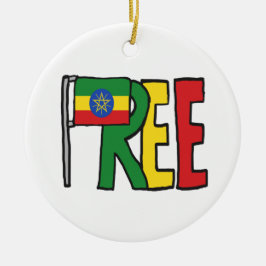 Ornamento De Cerâmica Liberdade na Etiópia