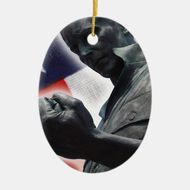 Ornamento De Cerâmica Liberdade não é grátis! (Frente)