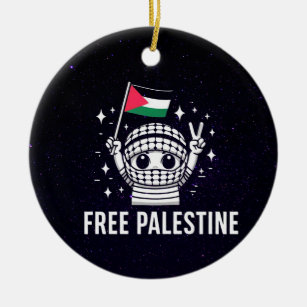 Ornamento De Cerâmica Liberdade para Gaza Palestina