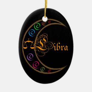 Ornamento De Cerâmica Libra