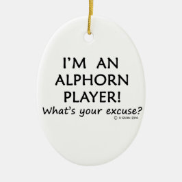 Ornamento De Cerâmica Licença do Jogador de Alfabeto