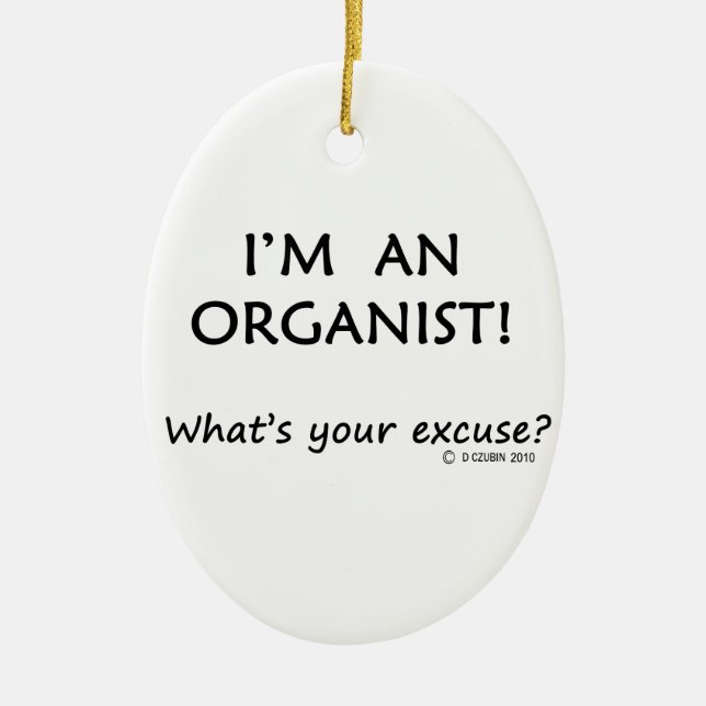 Ornamento De Cerâmica Licença do Organizador (Frente)