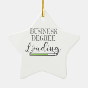 Ornamento De Cerâmica Licenciado em Negócios para Estudantes da Escola 