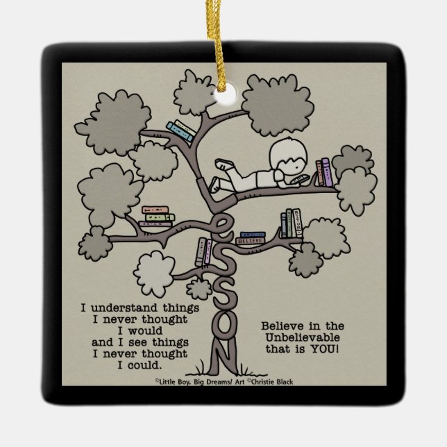 Ornamento De Cerâmica Lições instruídas (Frente)