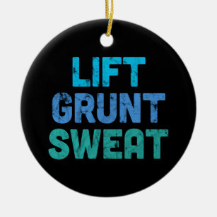 Ornamento De Cerâmica Lift Grunt Sweat Bodybuilder Gym Exercício