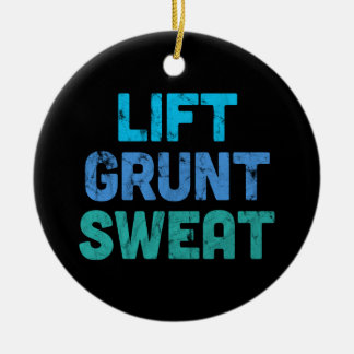 Ornamento De Cerâmica Lift Grunt Sweat Bodybuilder Gym Exercício