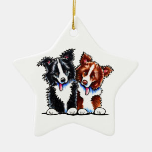 Ornamento De Cerâmica Liga júnior dos Collies de beira