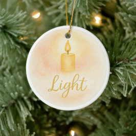 Ornamento De Cerâmica Light Christmas Ornament