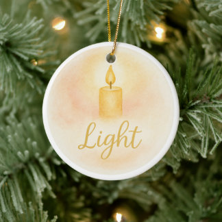 Ornamento De Cerâmica Light Christmas Ornament
