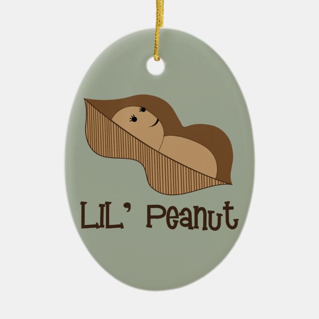 Ornamento De Cerâmica Lil Peanut (Frente)