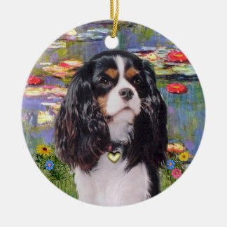 Ornamento De Cerâmica Lilies 2 - Cavalier (três cores)