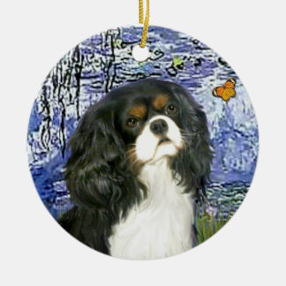 Ornamento De Cerâmica Lilies 6 - Cavalier (tricolor)